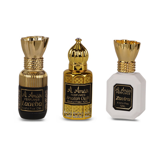 Laaeba, Arsalan Oudh & Zavira Attar Combo Pack – 34ML
