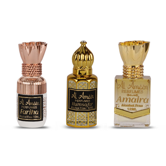 Fariha, Humsafar & Amaira Attar Combo Pack – 34ML