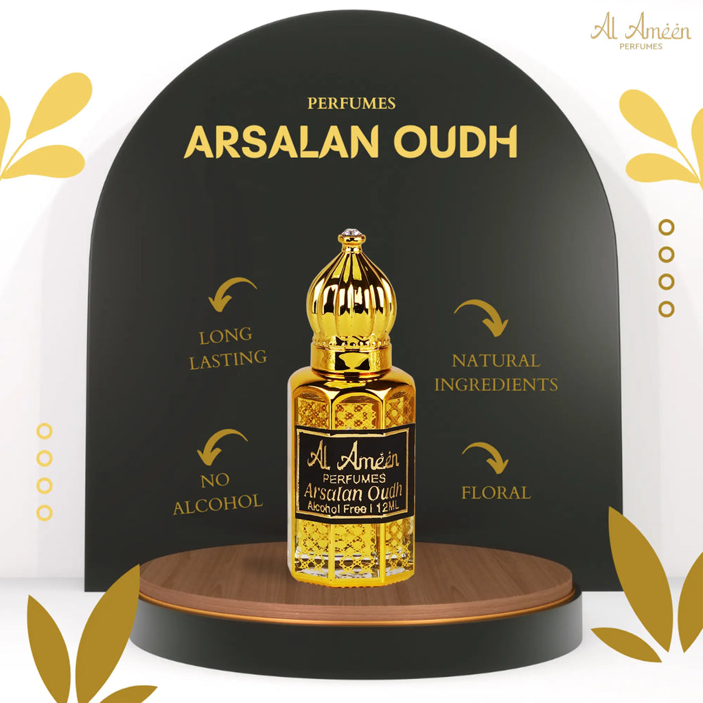 Arsalan Oudh Luxury Attar Perfume for Men – 12ML Al Ameen Perfumes
