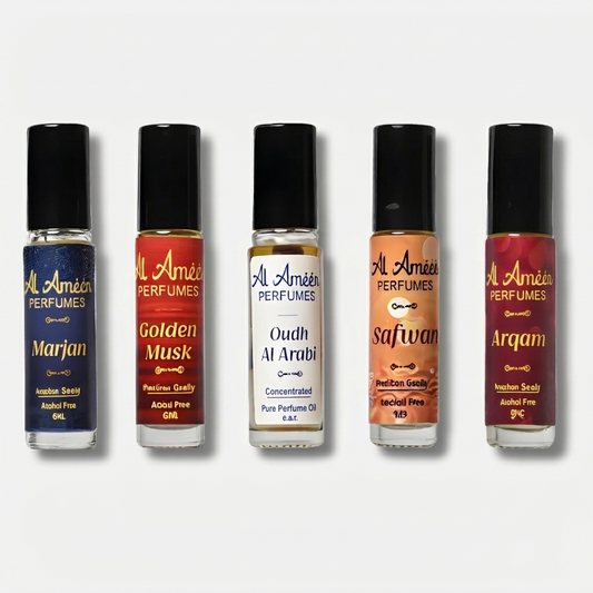 Luxury Attar Gift Set For Men – 5 × 6ml Al Ameen Perfumes