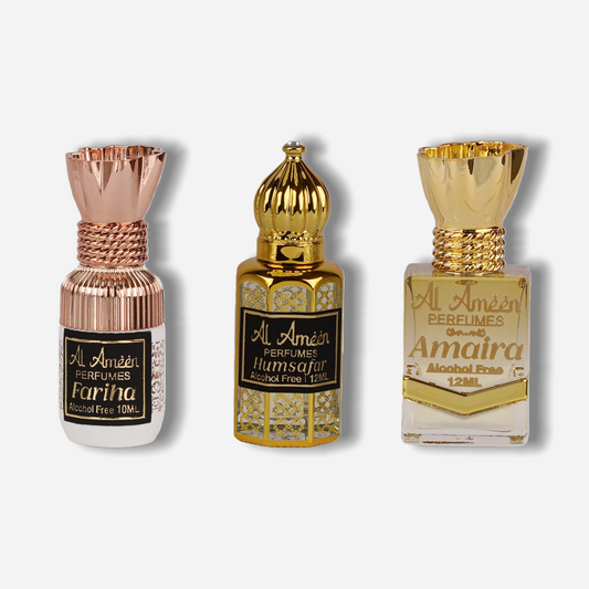 Fariha, Humsafar & Amaira Luxury Attar Perfume Combo — 34ML