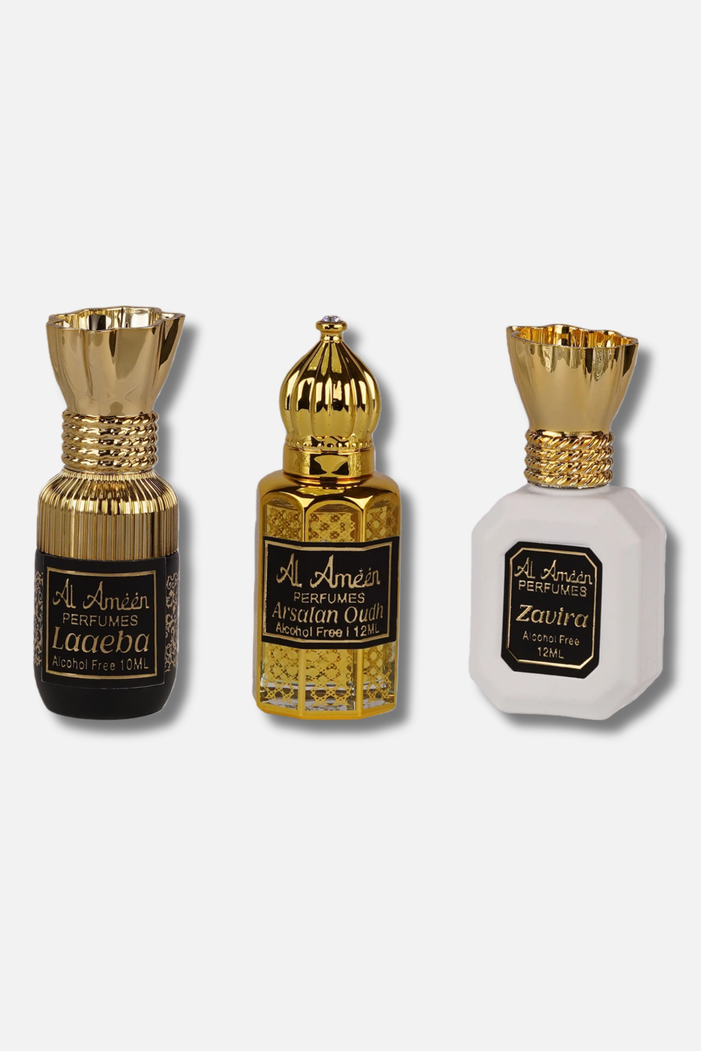 Laaeba, Arsalan Oudh & Zavira Luxury Attar Perfume Combo for Men – 34ML Al Ameen Perfumes