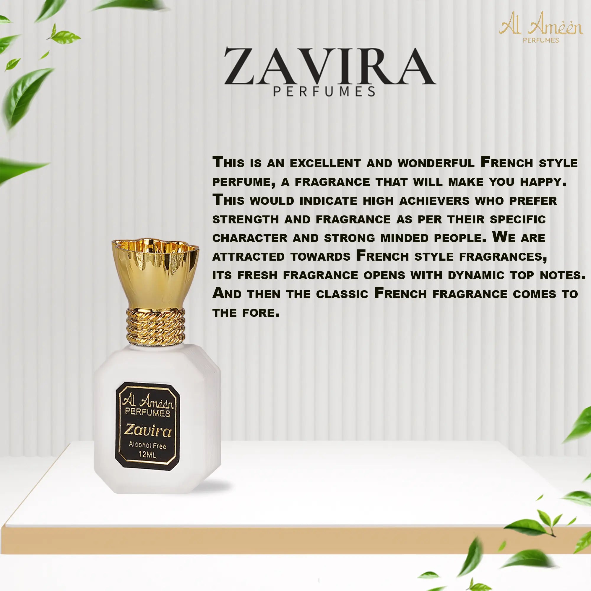 Zavira Luxury Attar Perfume for Men – 12ML Al Ameen Perfumes