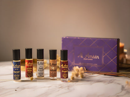 Majestic 5-Piece Luxury Attar Perfume Collection 6ML Each