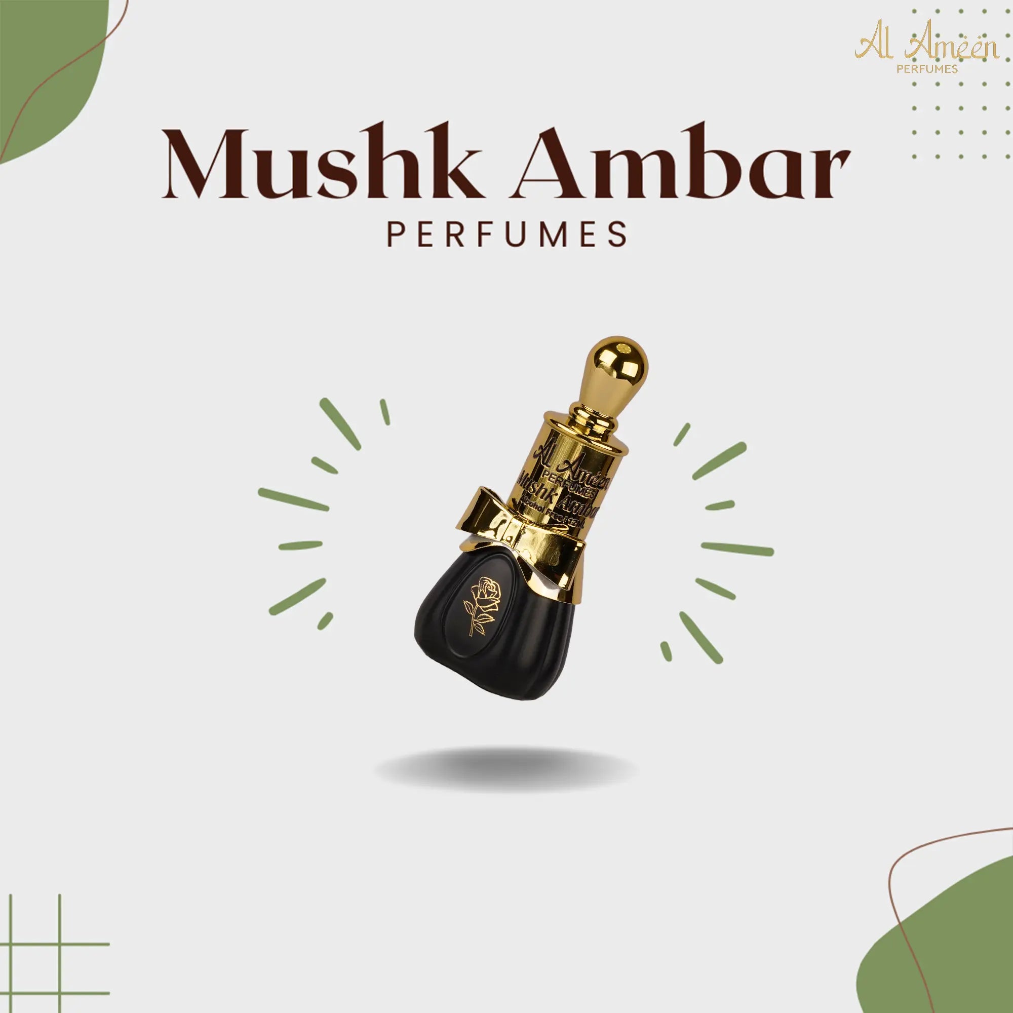 Mushk Ambar Luxury Attar Perfume for Men – 12ML Al Ameen Perfumes
