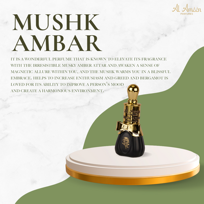 Mushk Ambar Luxury Attar Perfume 12ML