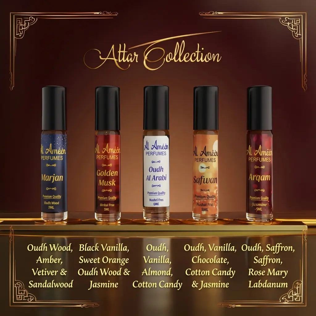 Luxury Attar Gift Set For Men – 5 × 6ml Al Ameen Perfumes