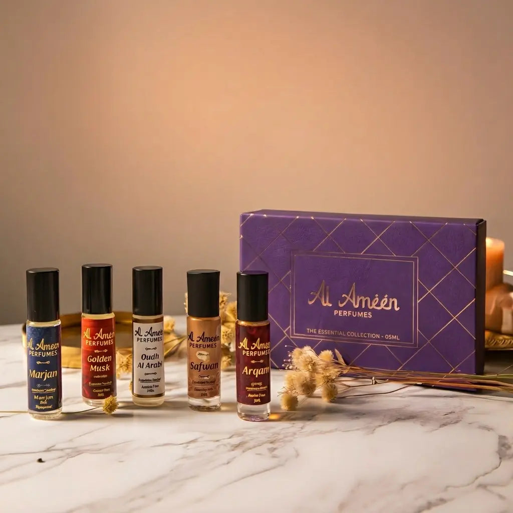 Luxury Attar Gift Set For Men – 5 × 6ml Al Ameen Perfumes